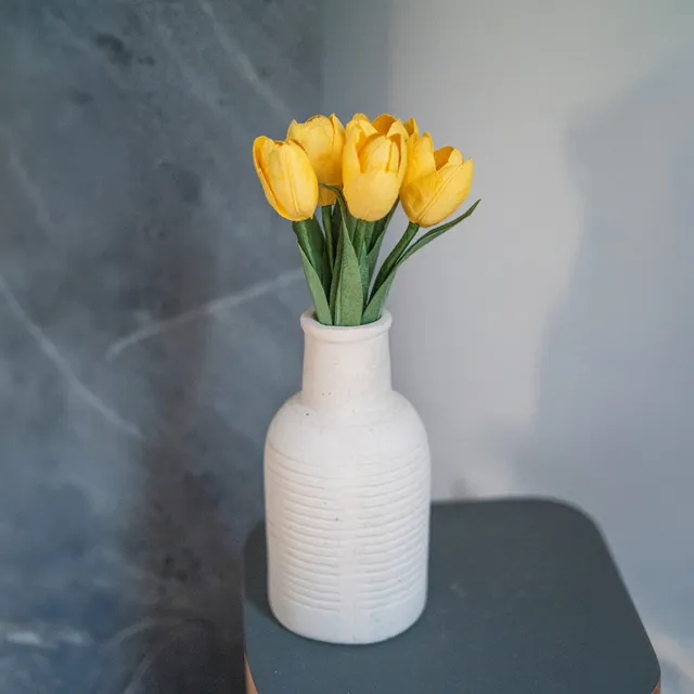 Flowrette Mini tulipe papier jaune fleur petite x1