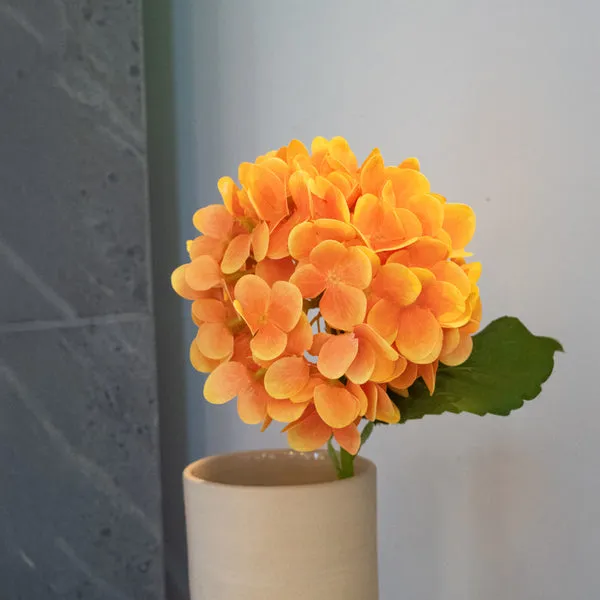 Flowrette Fleurs artificielles hortensia orange Real Touch