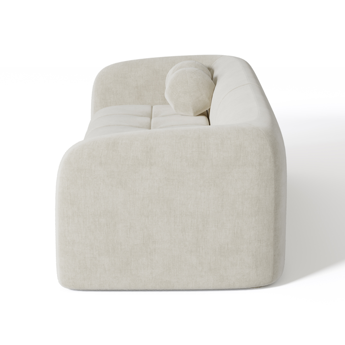 Sia Home Haussmann Canapé crème courbes arrondies