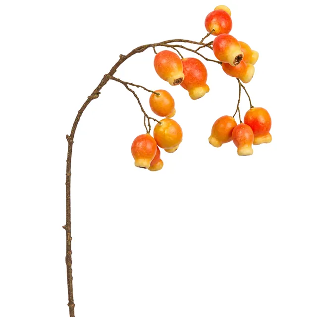 Sia Home Églantier 64 cm branche artificielle orange