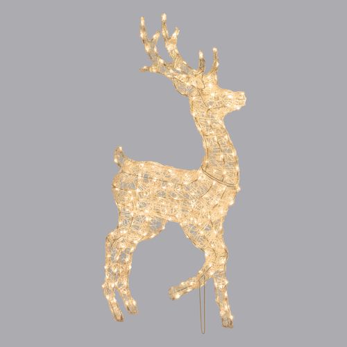 Feuillazur Rungis Renne 3D Dual LED acrylique 65 cm