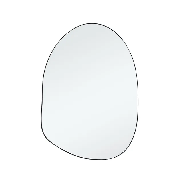 Sia Home Miroirs Organique miroir noir mat 70x50 cm