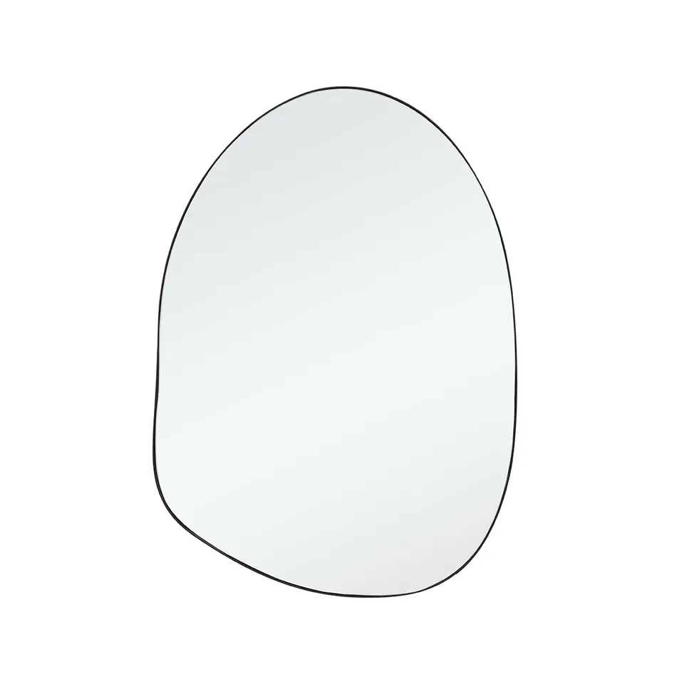 Sia Home Miroirs Organique miroir noir mat 70x50 cm