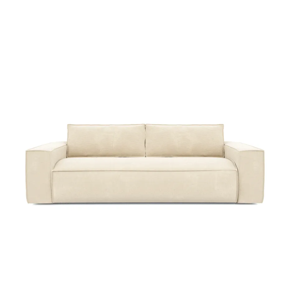 Sia Home Canapés Joan canapé convertible crème couchage 140 cm