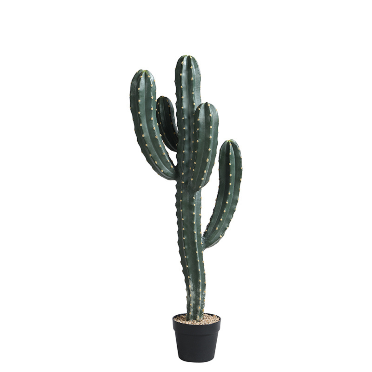 Sia Cereus 98 cm cactus artificiel vert en pot graviers