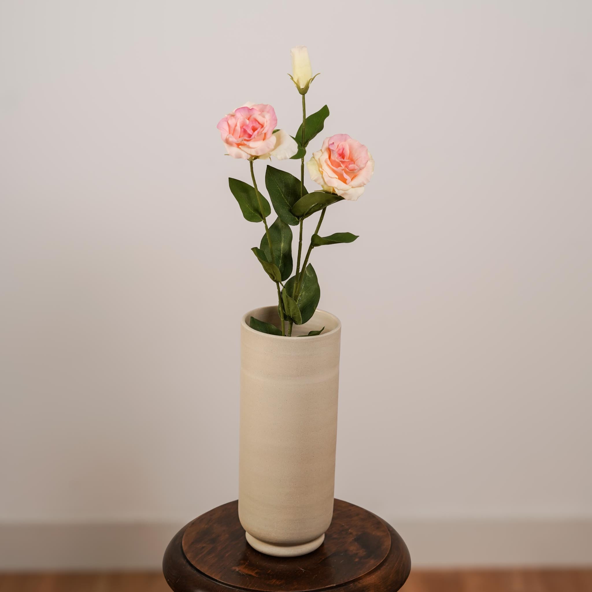 Flowrette Lisianthus artificiel rose fleur artificielle x1