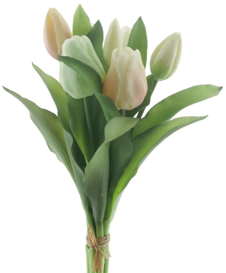 Feuillazur Rungis Bouquet tulipe fleurs 31cm peach