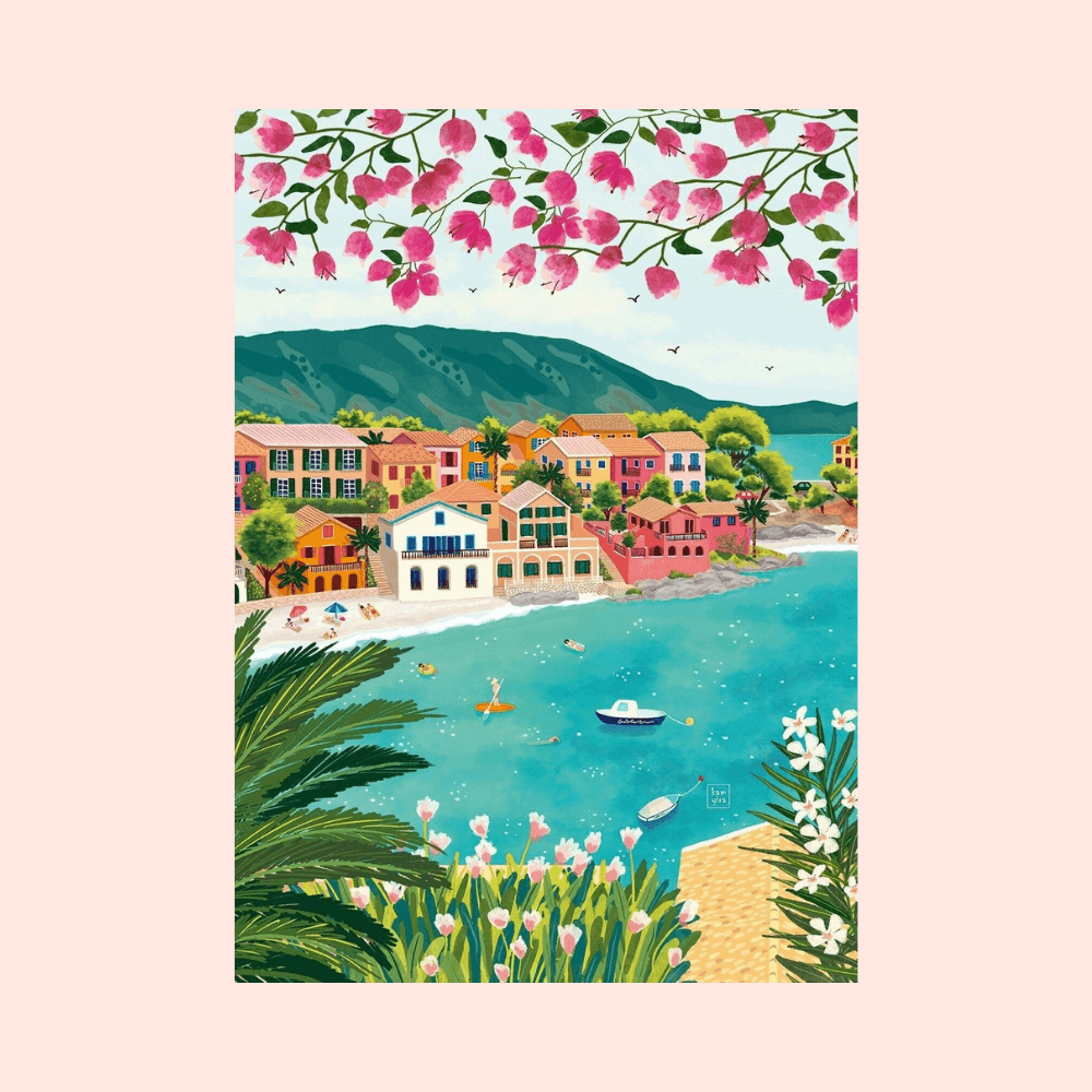 Flowrette Kefalonia Greece puzzle 1000 pièces paysage