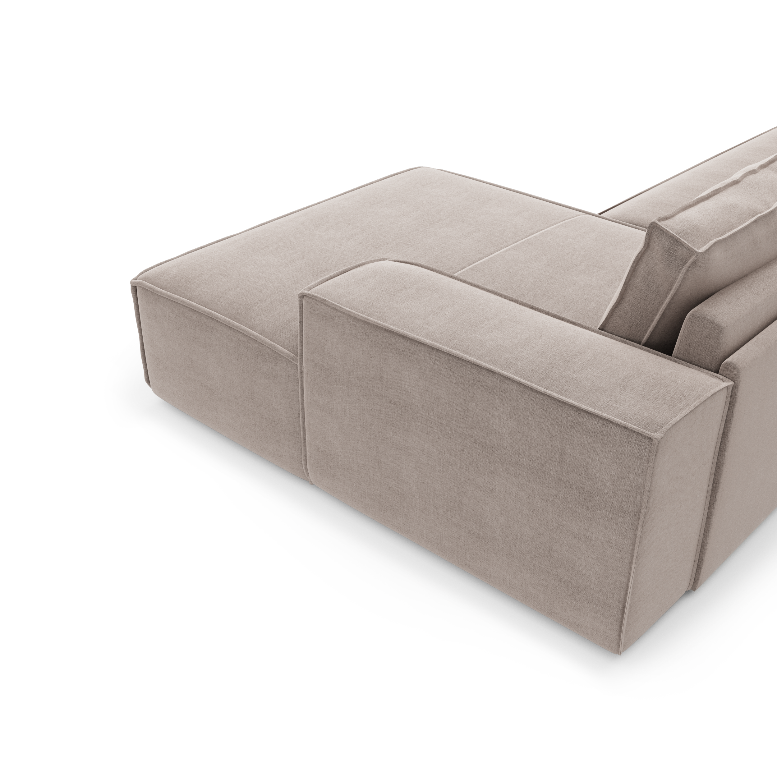 Sia Joan canapé convertible angle droit bleu paon matelas