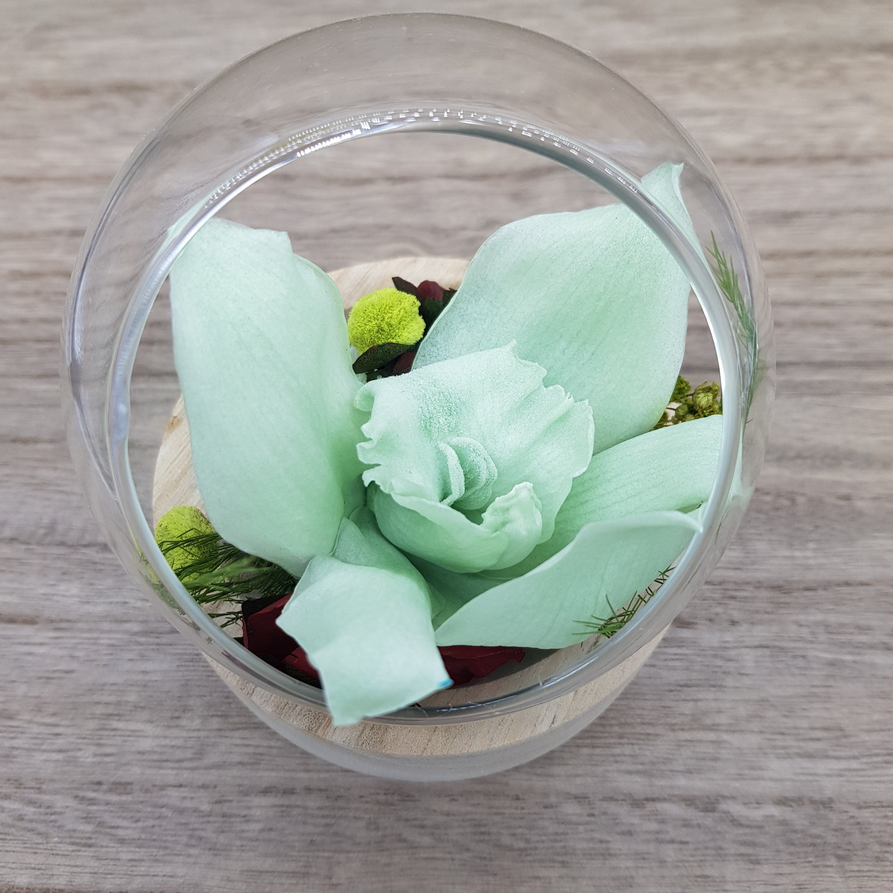 Ateliers Ouchamp Bulles Place Rodin bulle orchidée verte