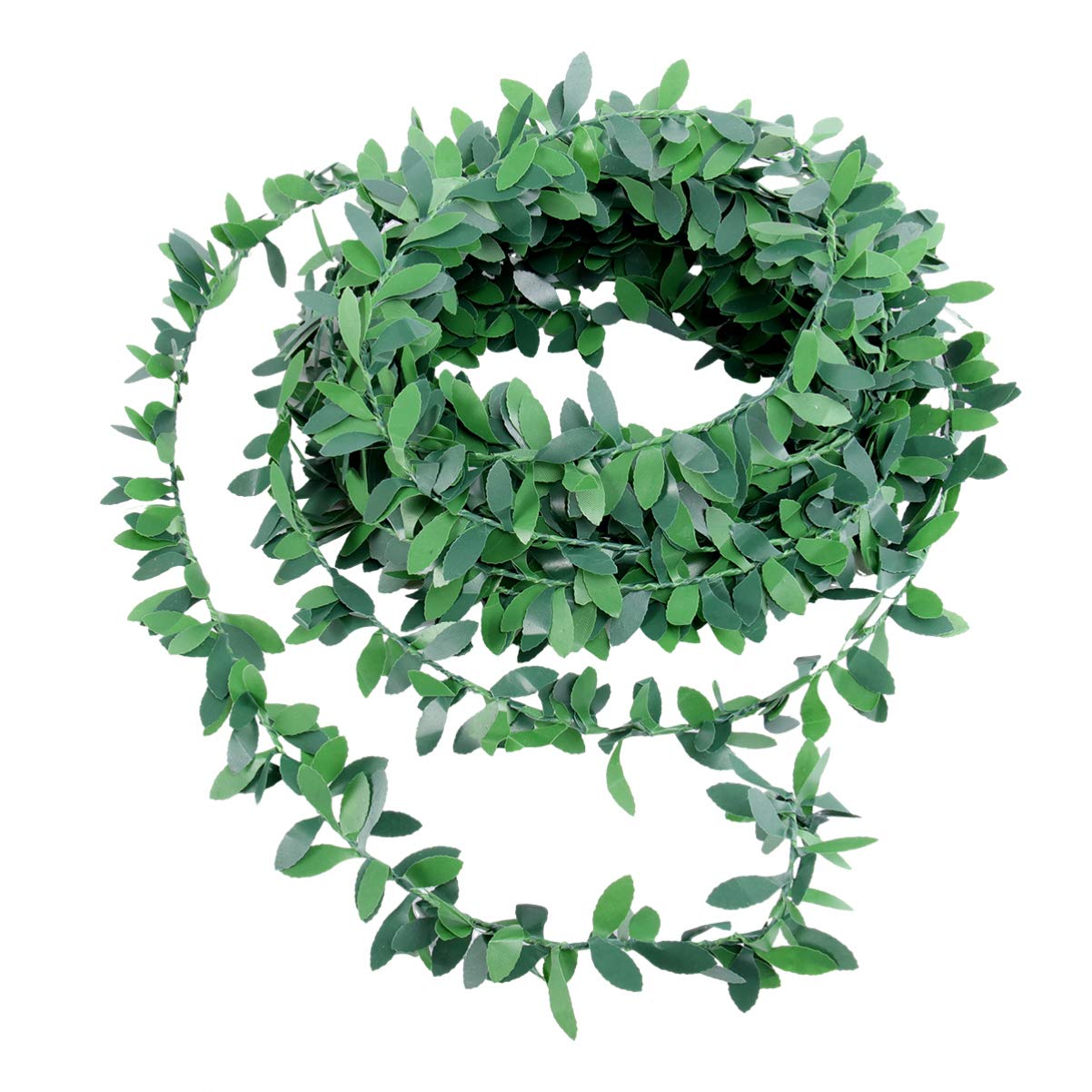 Winomo Guirlande lierre artificiel vert 5 m PVC tête et mur