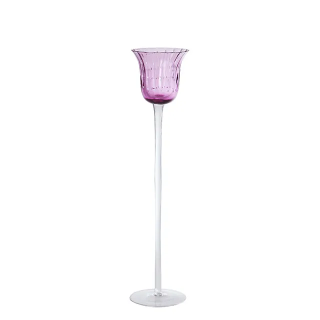 Sia Home Fairy photophore verre 35 cm mauve