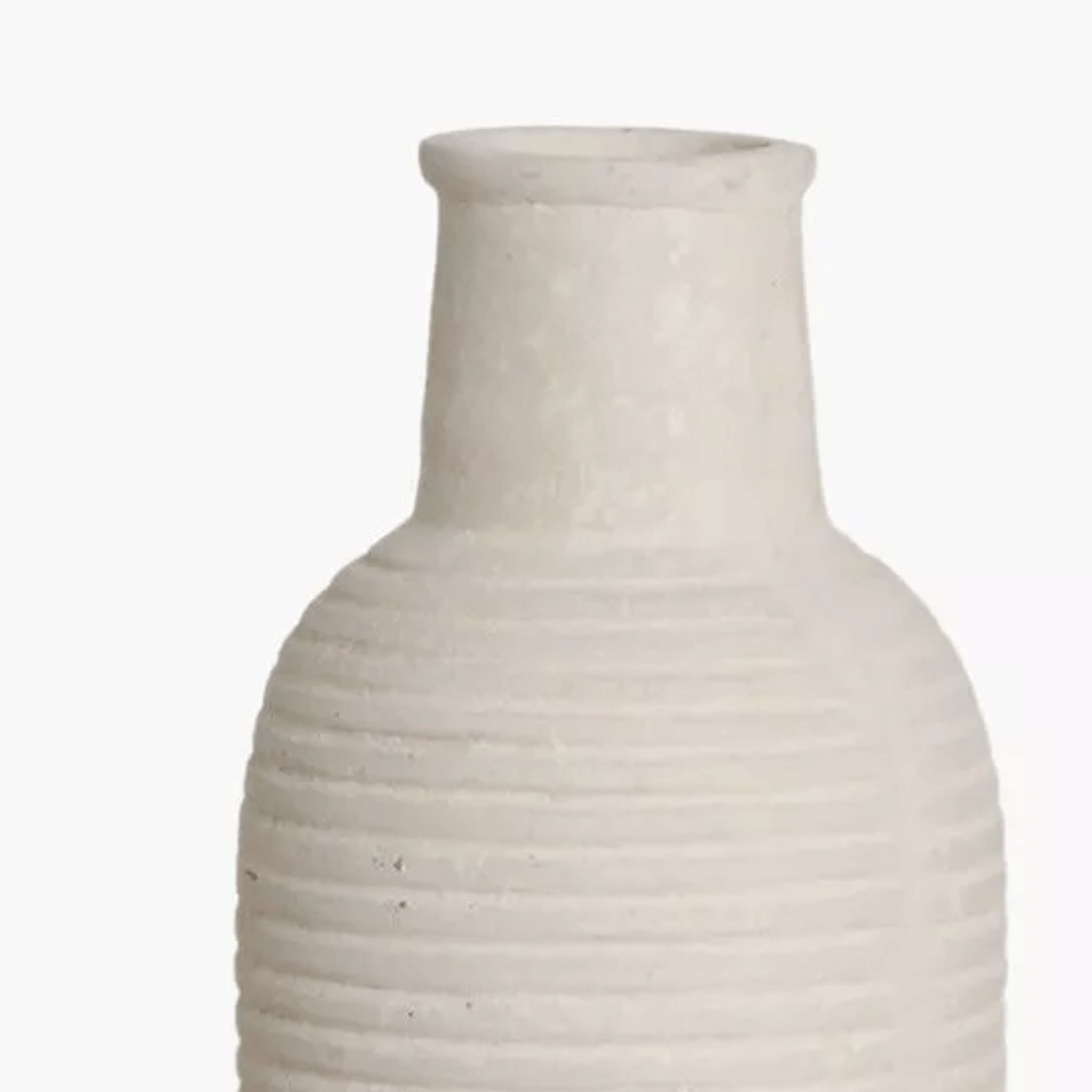 Flowrette Dausa vase papier mâché beige 23,5 cm