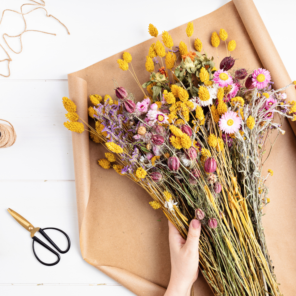 Flowrette Atelier Pop-Up Strasbourg herbier fleurs séchées