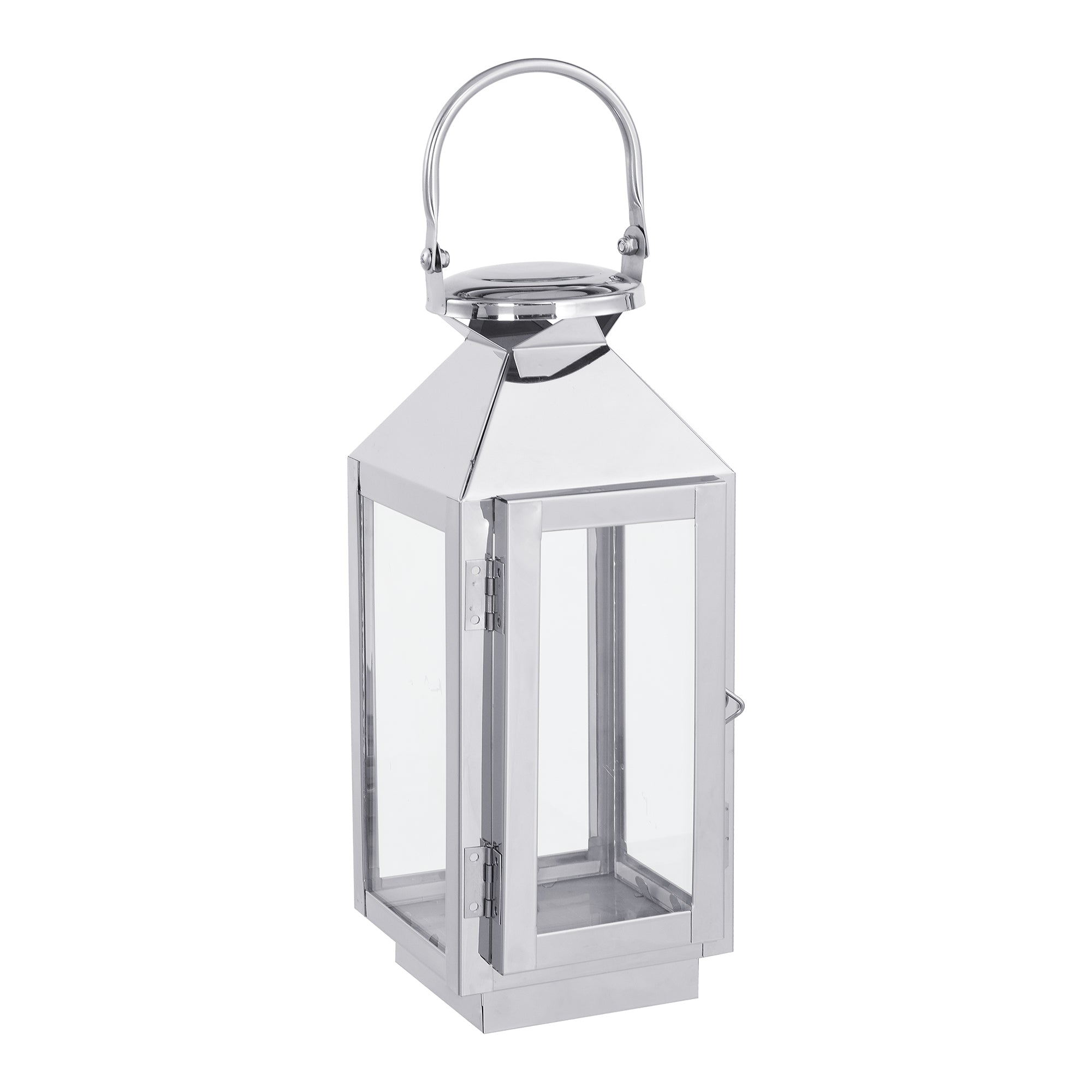 Sia Home Autan 27 cm lanterne argenté verre acier