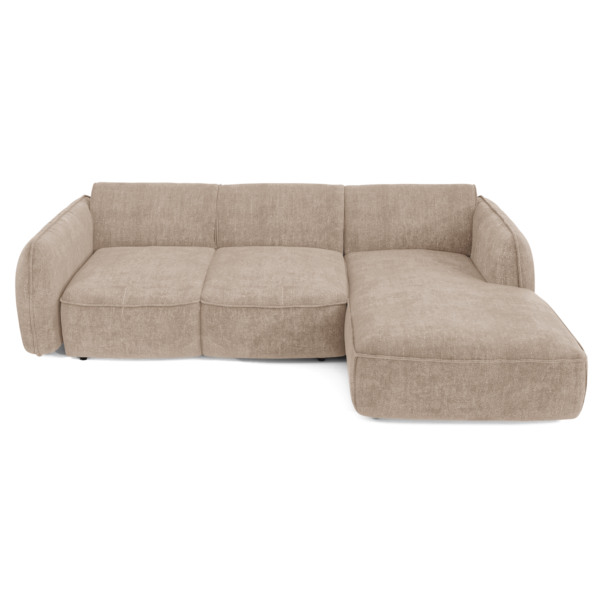 Sia Home Livia canapé angle droit crème convertible