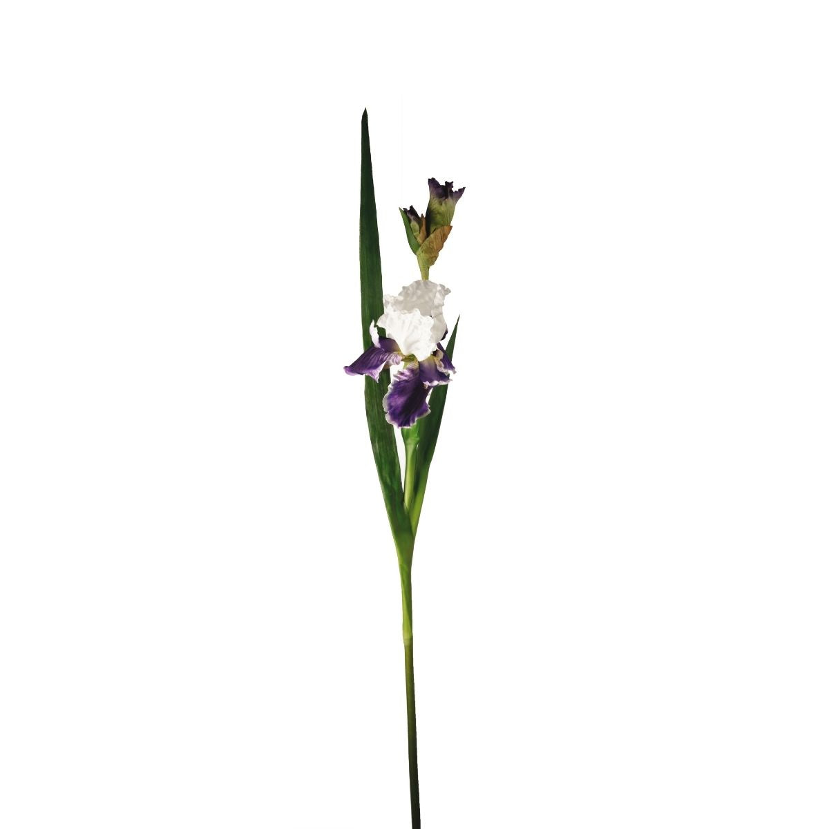 Sia Home Iris tige artificielle blanc violet 105 cm