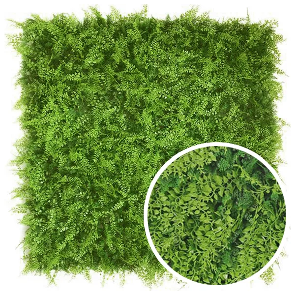 Feuillazur Rungis Fougère plaque mur végétal vert 100x100cm