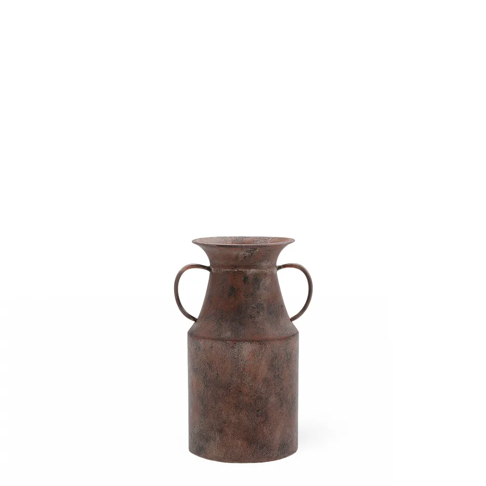Sia Home Arka vase métal marron 25 cm
