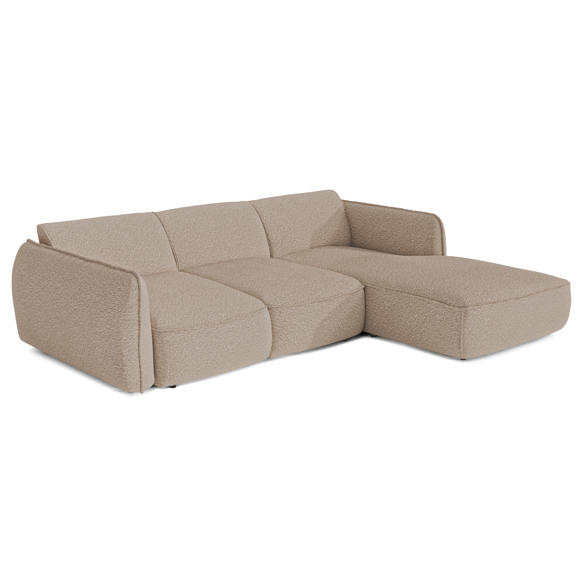 Sia Home Livia Canapé Convertible Angle Droit Crème