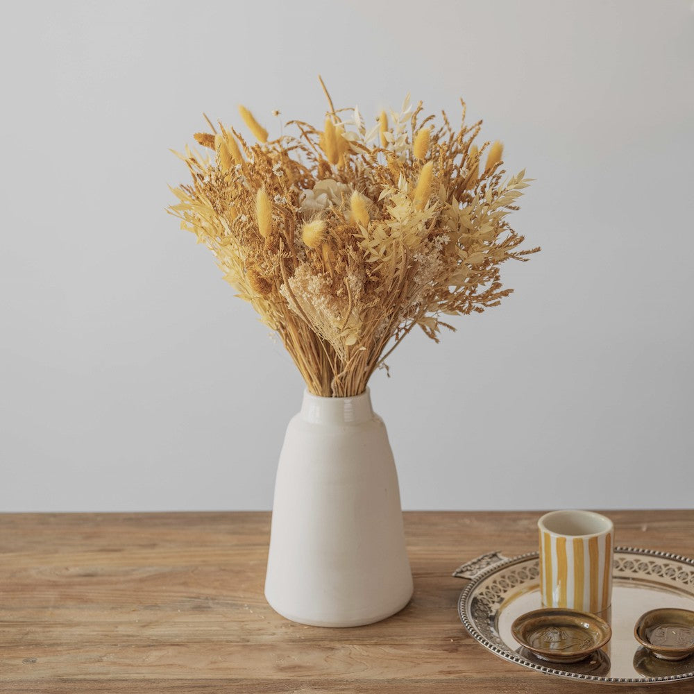 Flowrette Augustin Bouquet Fleurs Séchées Jaune Taille M