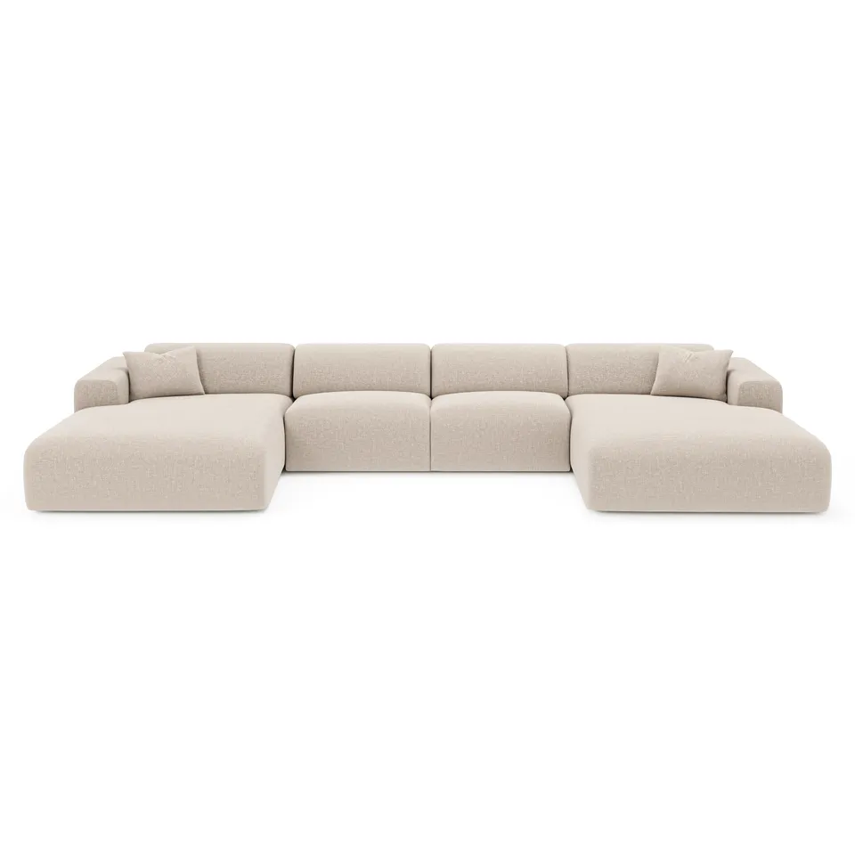 Sia Home Myra canapé symétrique beige 5 places