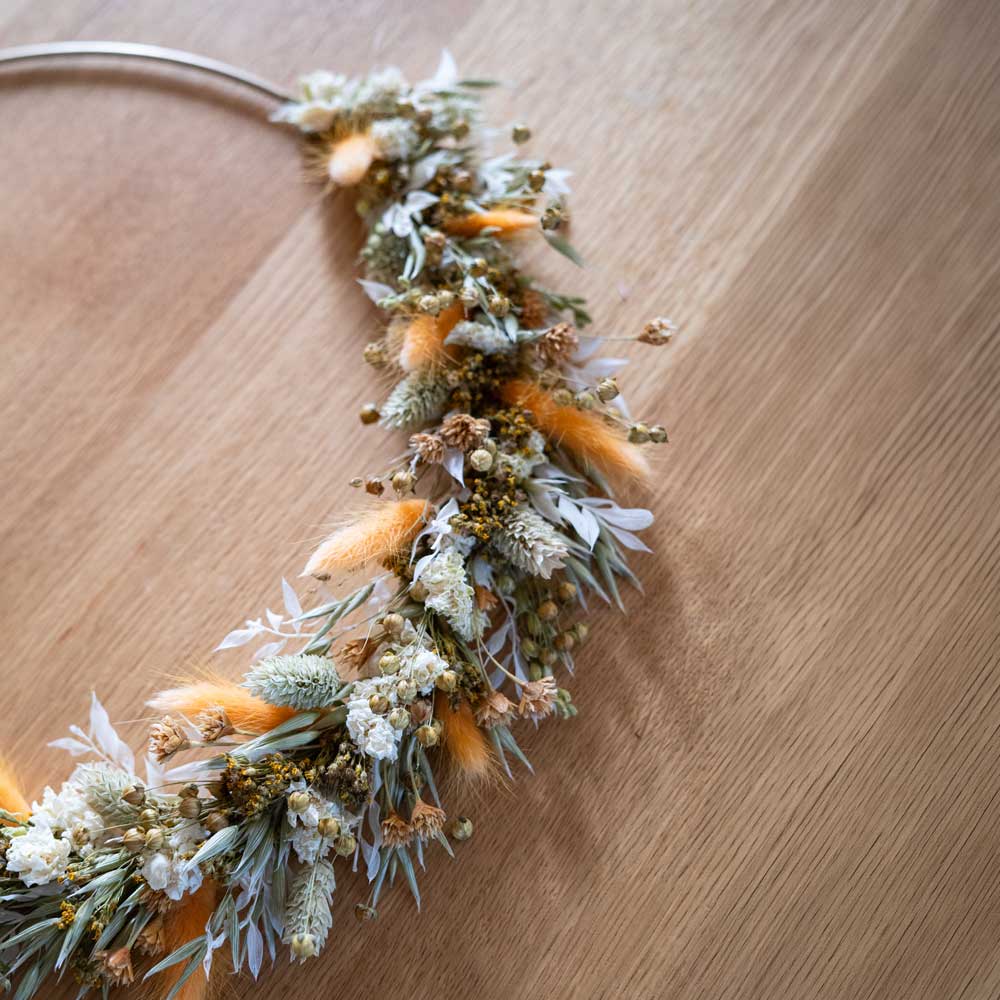 Flowrette Komodo kit DIY couronne fleurs séchées 30 cm