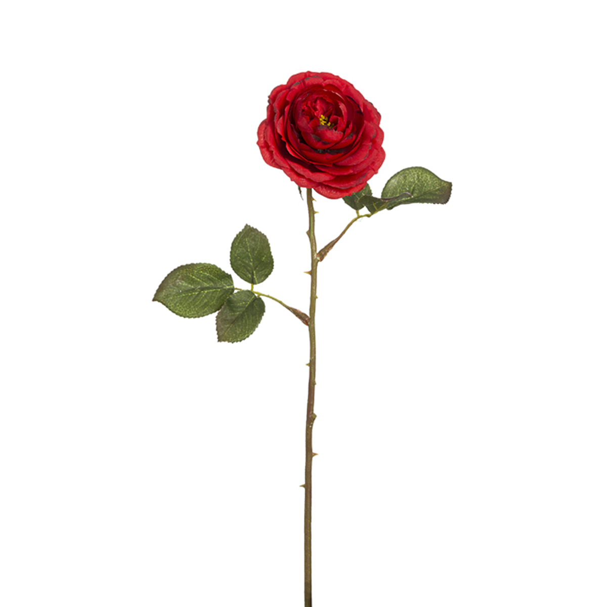 Sia Home Tige de Rose Tea fleur artificielle 33 cm rouge