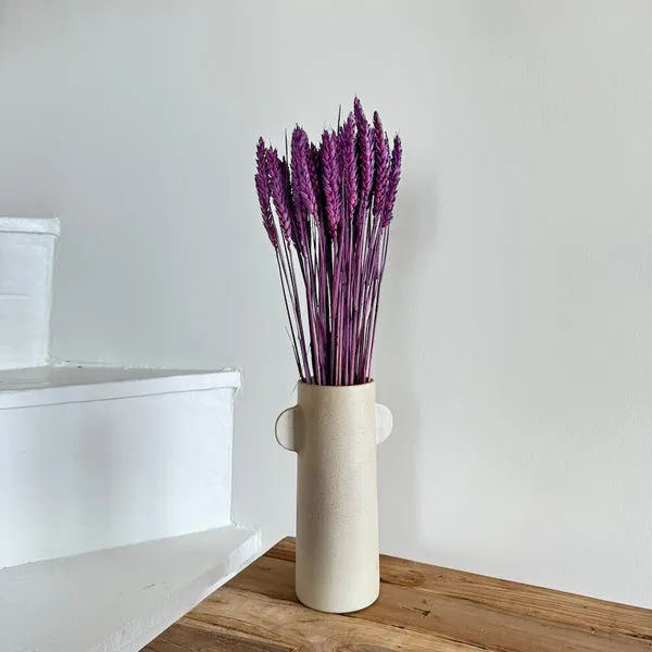 Flowrette Fleurs séchées botte blé violet tiges naturelles