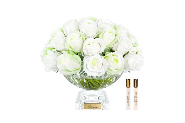Côte Noire CPRB12 bouquet 37 boutons verts blancs parfumé