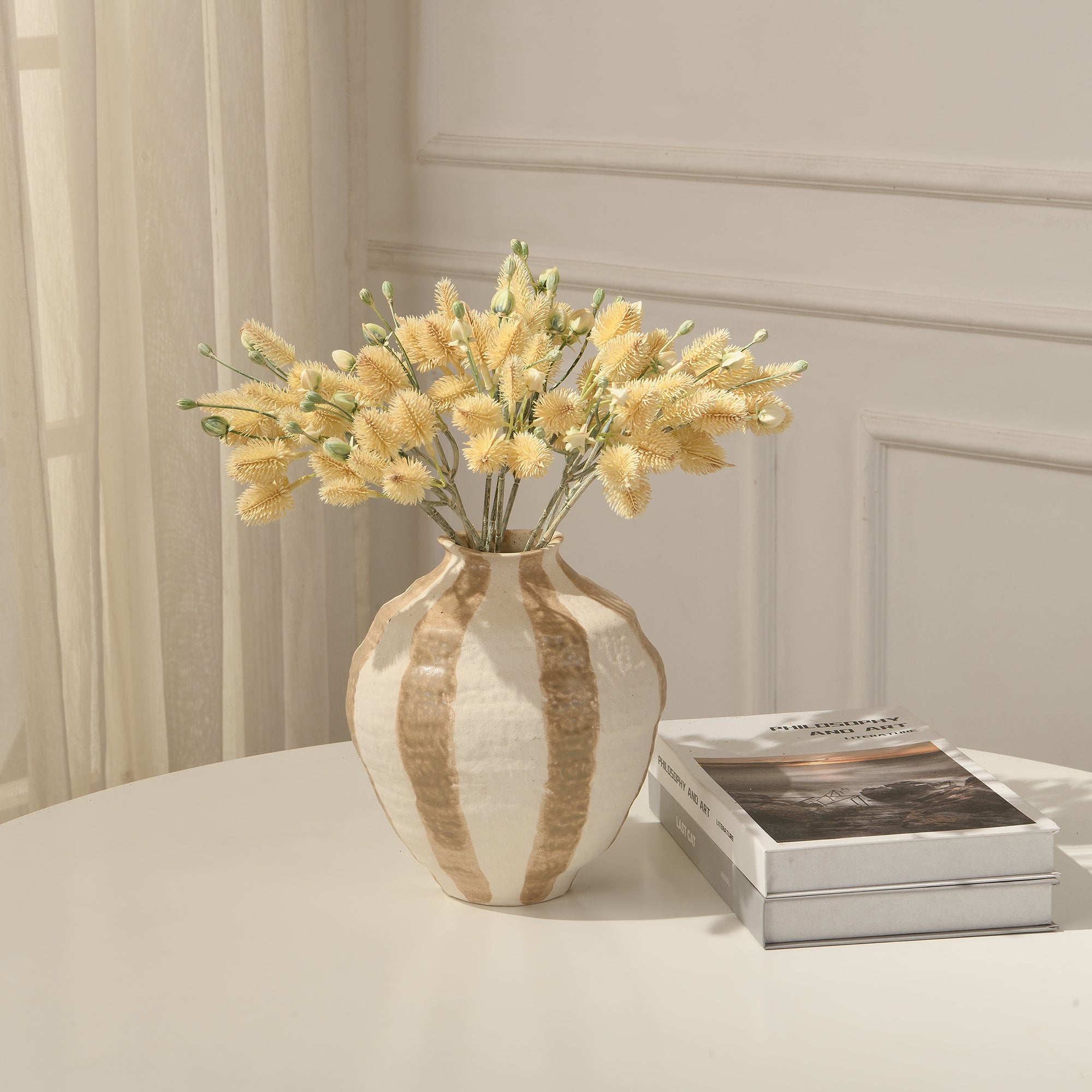 Sia Bouquets Artificiels Chardon bouquet marron 40 cm