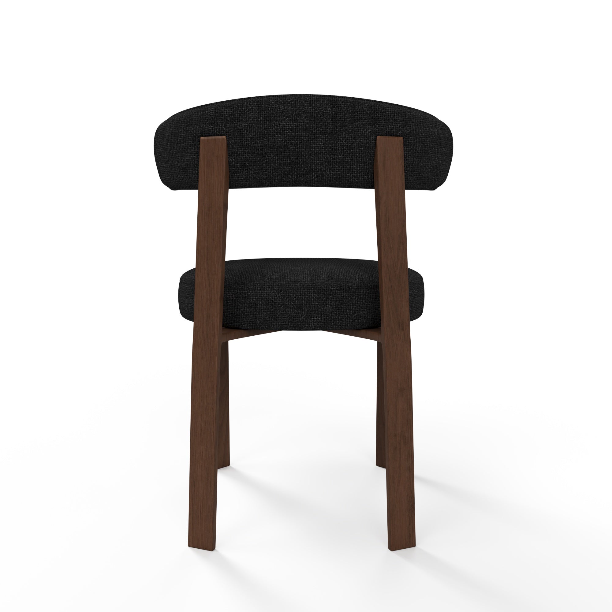 Sia Home Juna lot 2 chaises noires assise arrondie salle à manger