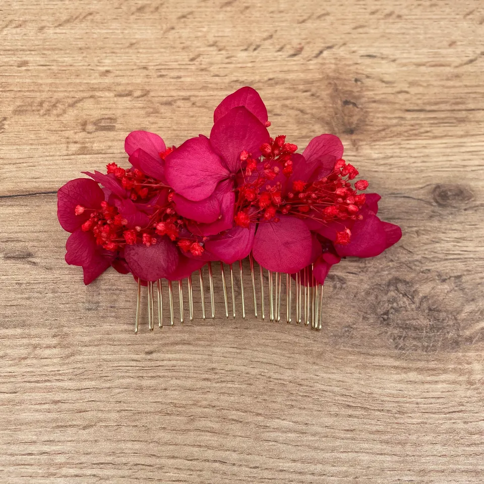 Ateliers Ouchamp Peignes Rue Milton peigne fleurs stabilisées 10 cm