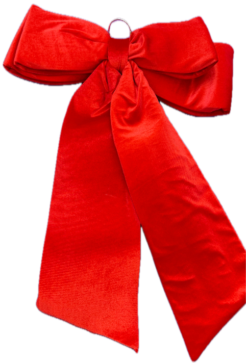 Feuillazur Rungis Nœud Rouge Velours déco Noël 44x45cm