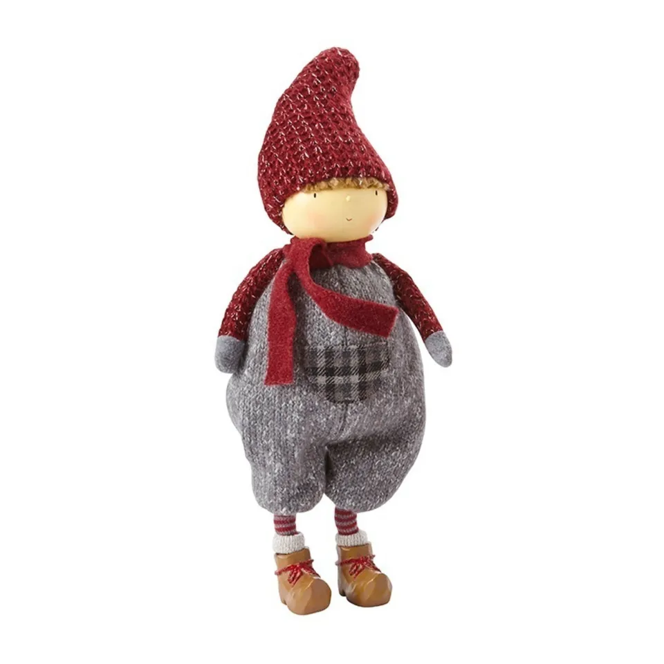 Sia Home Olaf Figurine Noël Garçon Rouge 33 cm