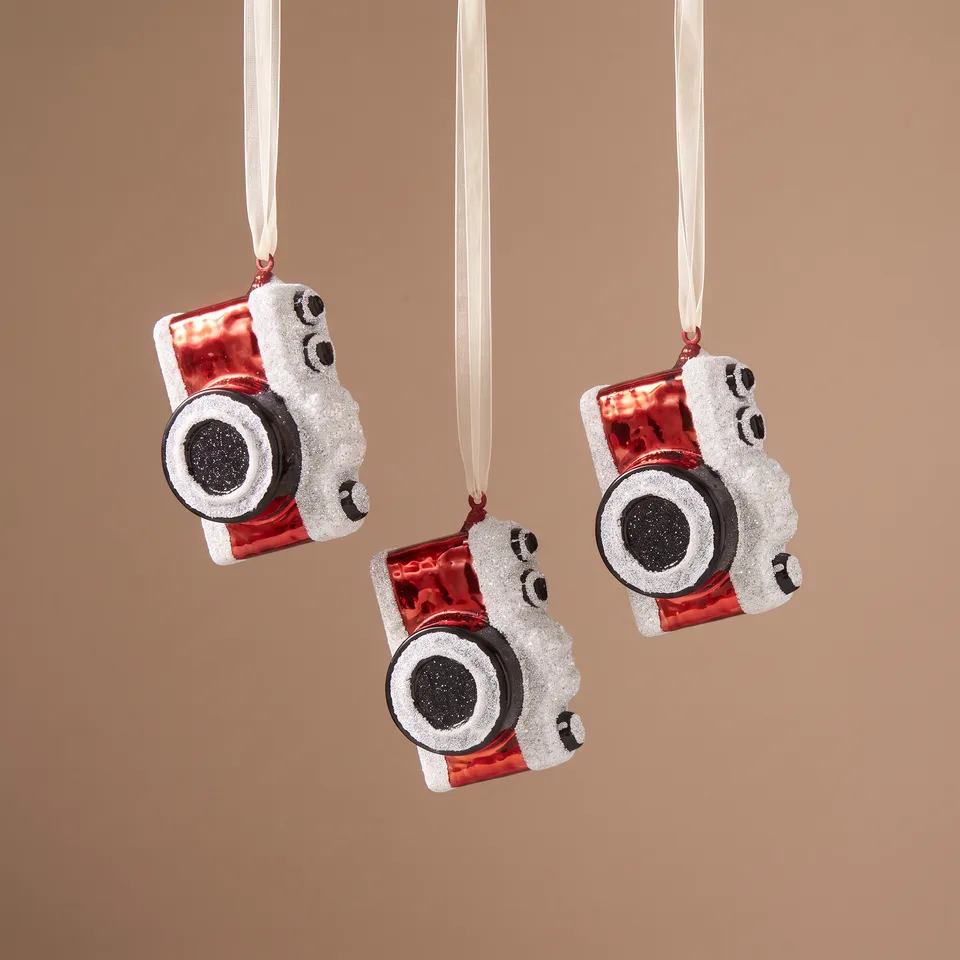 Sia Home Pop suspension de Noël appareil photo rouge