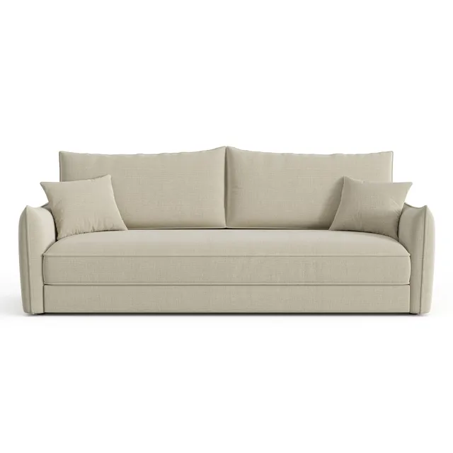 Sia Home Plume canapé convertible 3 places beige