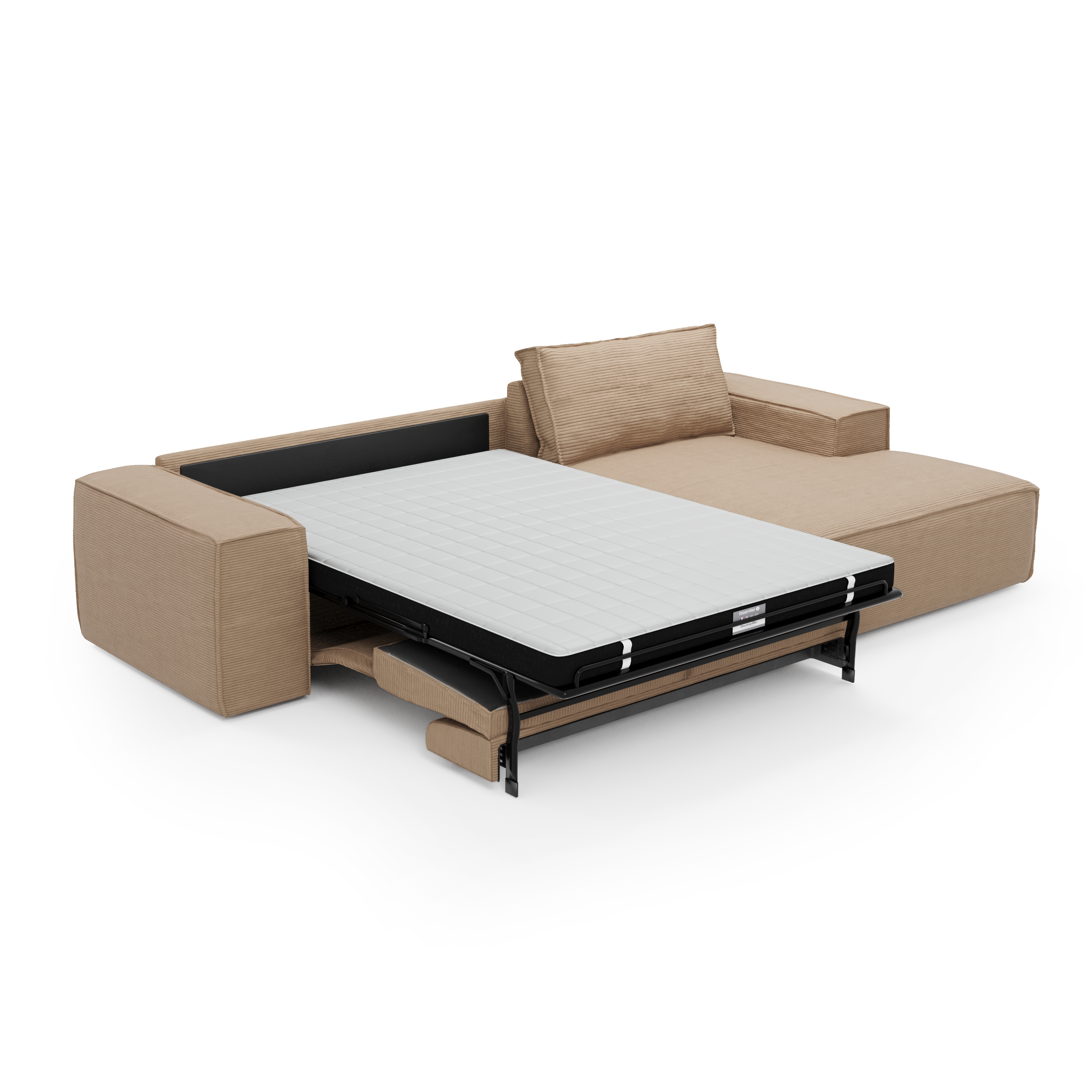 Sia Home Joan canapé convertible angle droit taupe