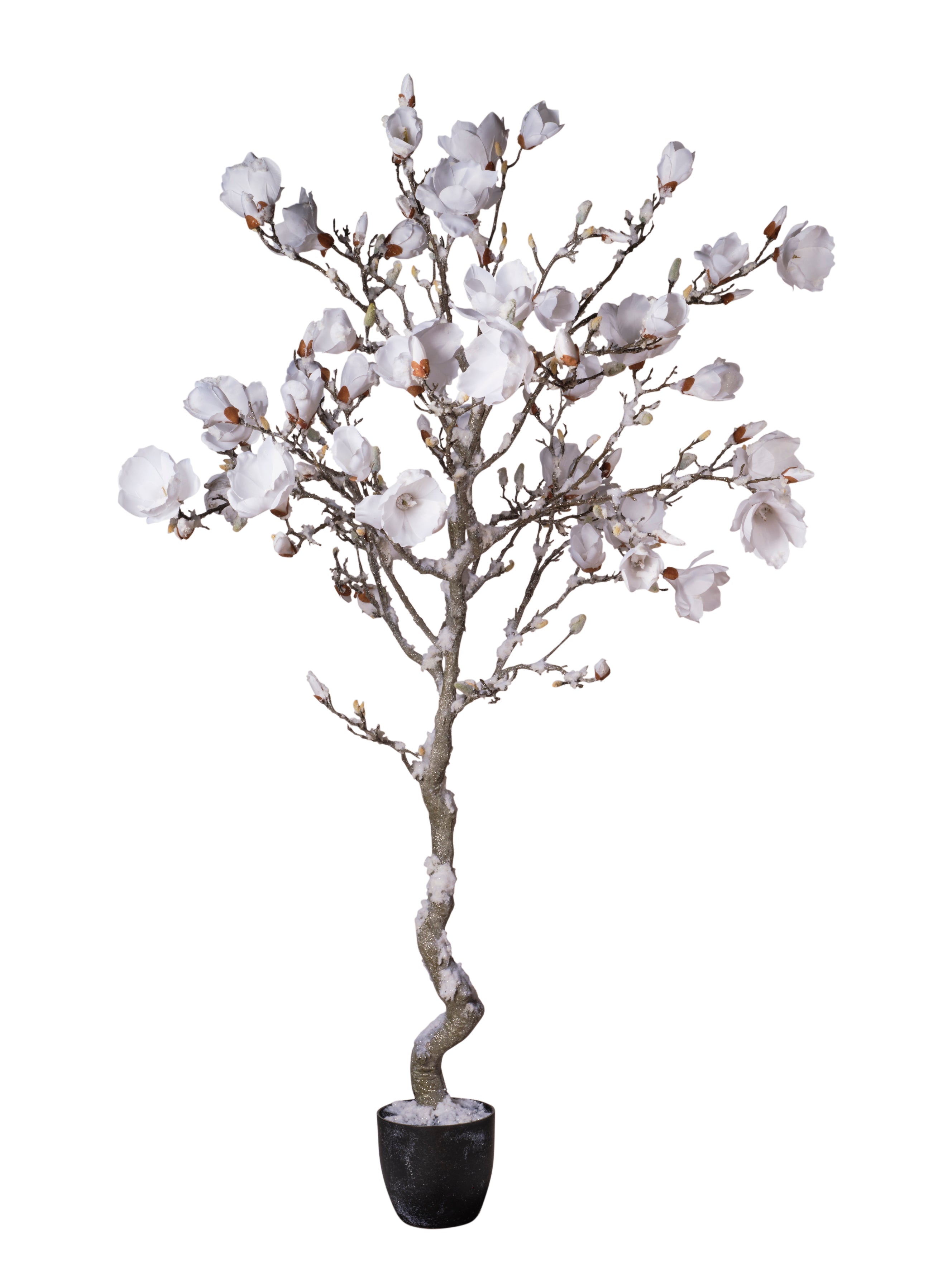 Feuillazur Rungis Produits de saison magnolia artificiel pot blanc 94cm