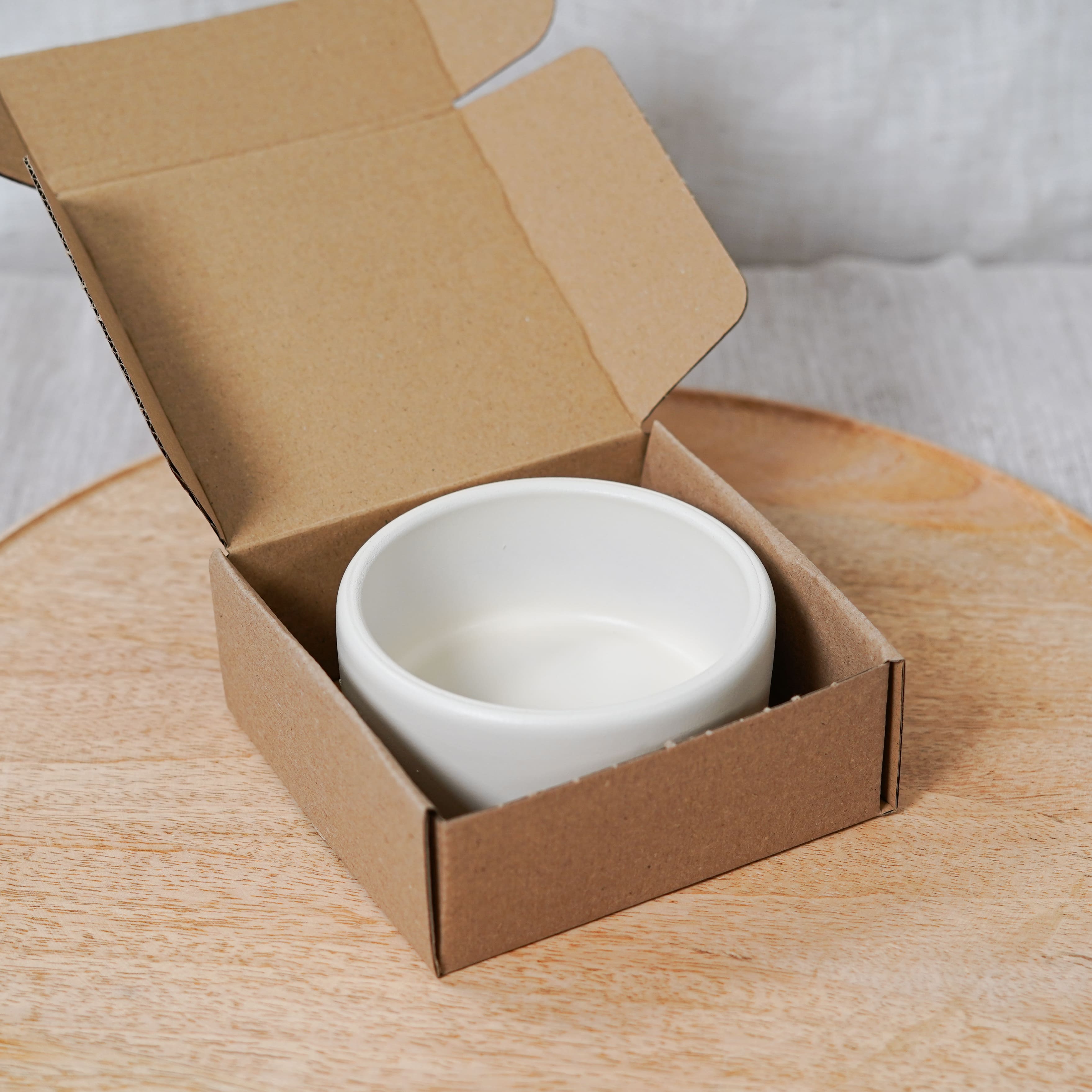 Flowrette Pot céramique à bougie gris pâle 200 g