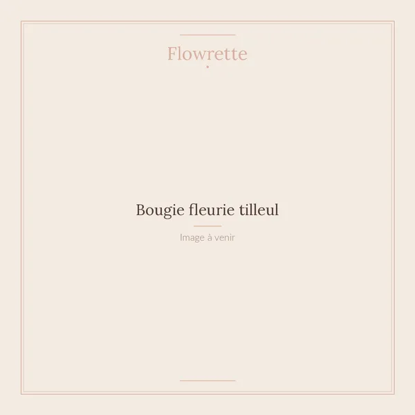 Flowrette Bougies Fleurie Tilleul cire soja pot céramique