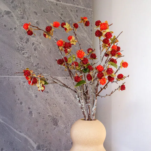 Flowrette Fleurs artificielles branche framboisier fleur artificielle