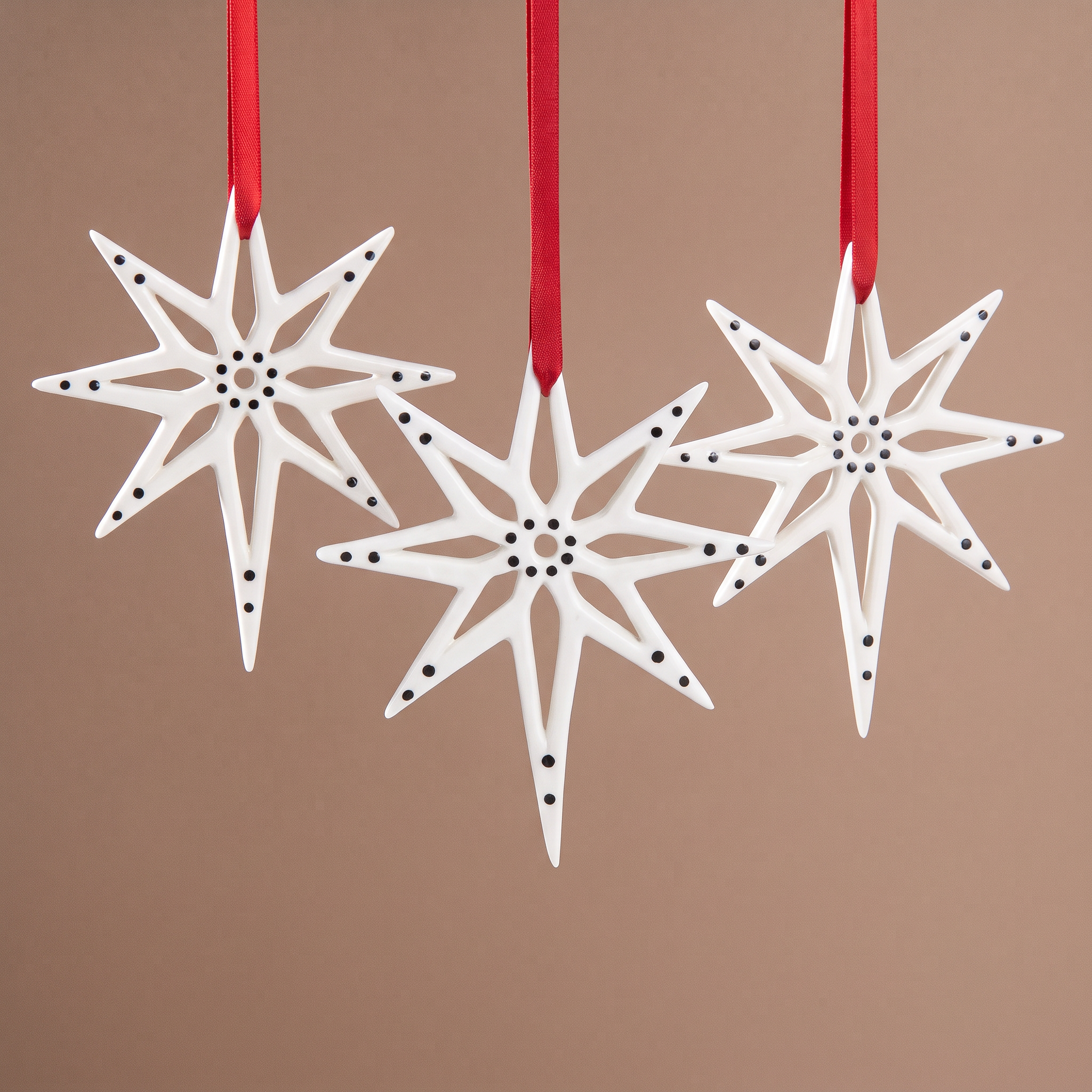 Sia Home Lappi suspension Noël flocon rouge 12,5 cm