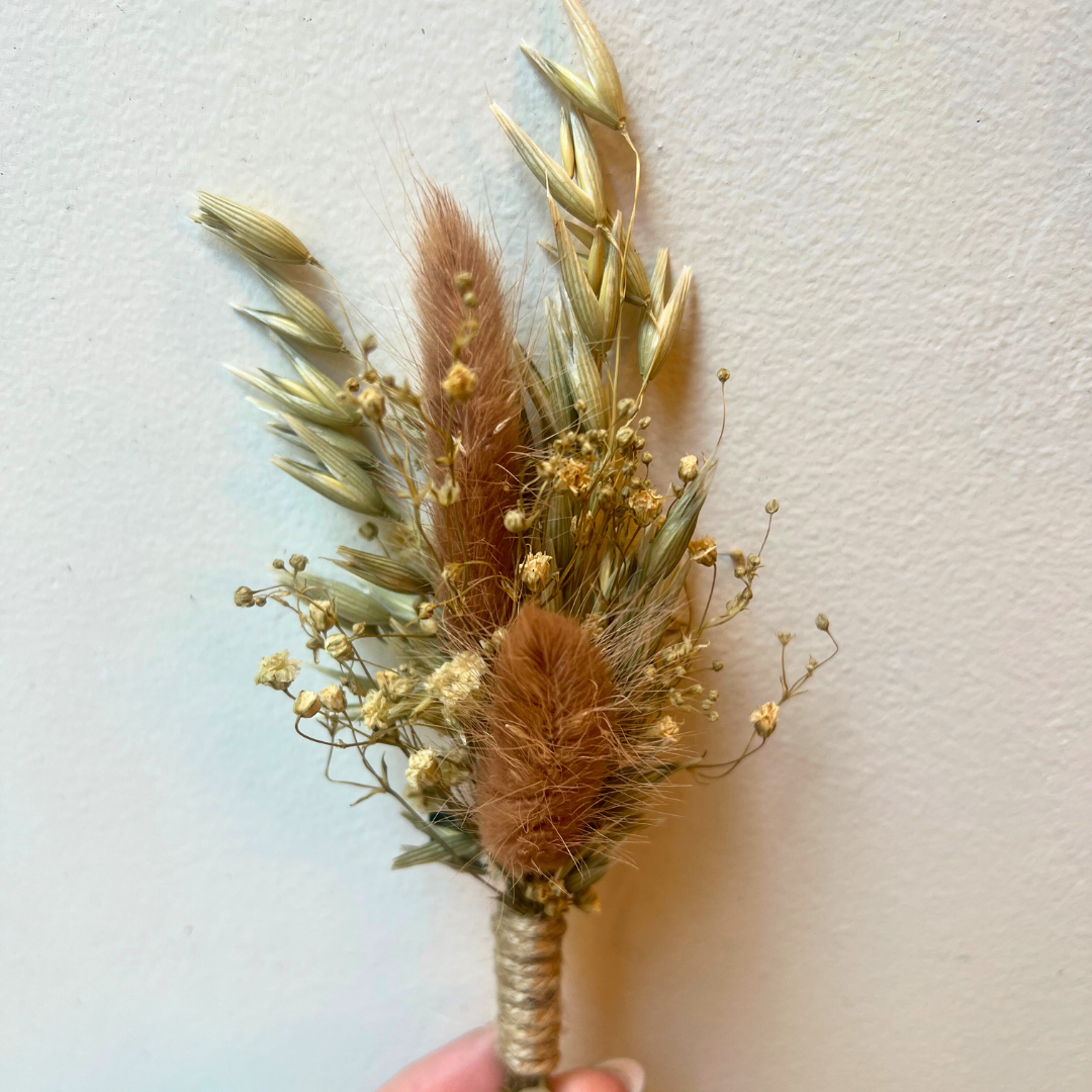 Ateliers Ouchamp Philidor boutonnière mariage stabilisée 10 cm