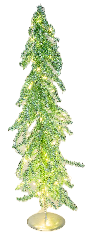 Feuillazur Rungis sapin lumineux LED vert 18x18x100cm Noël