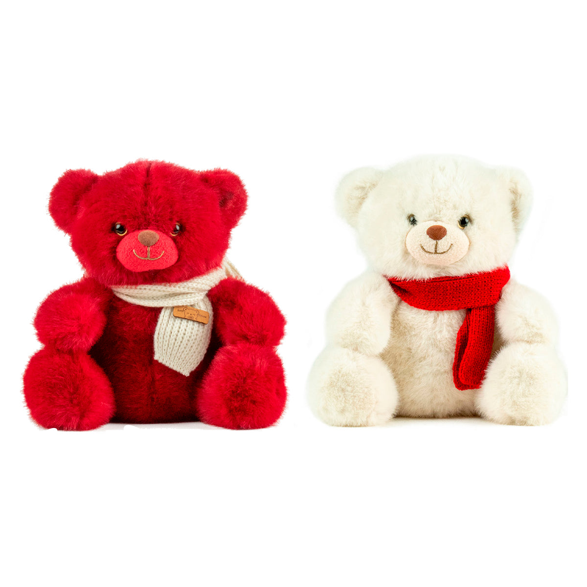 Feuillazur Rungis Ours avec écharpe peluche Noël 25cm