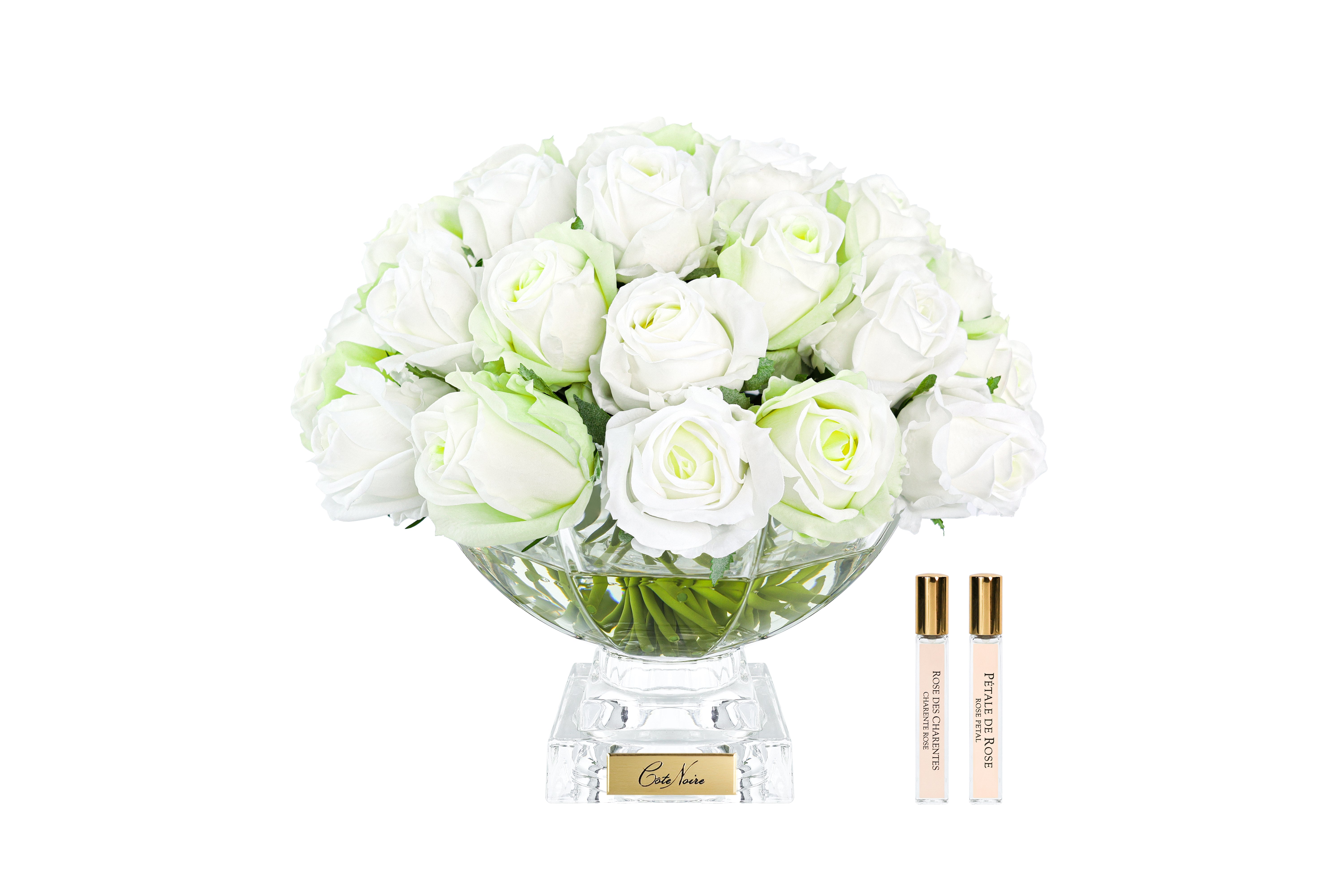 Côte Noire CPRB12 bouquet 37 boutons verts blancs parfumé