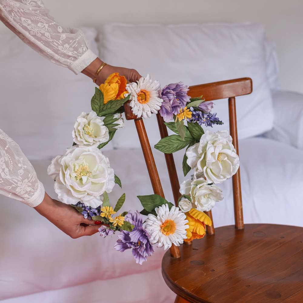 Flowrette Pissarro couronne murale papier 45 cm