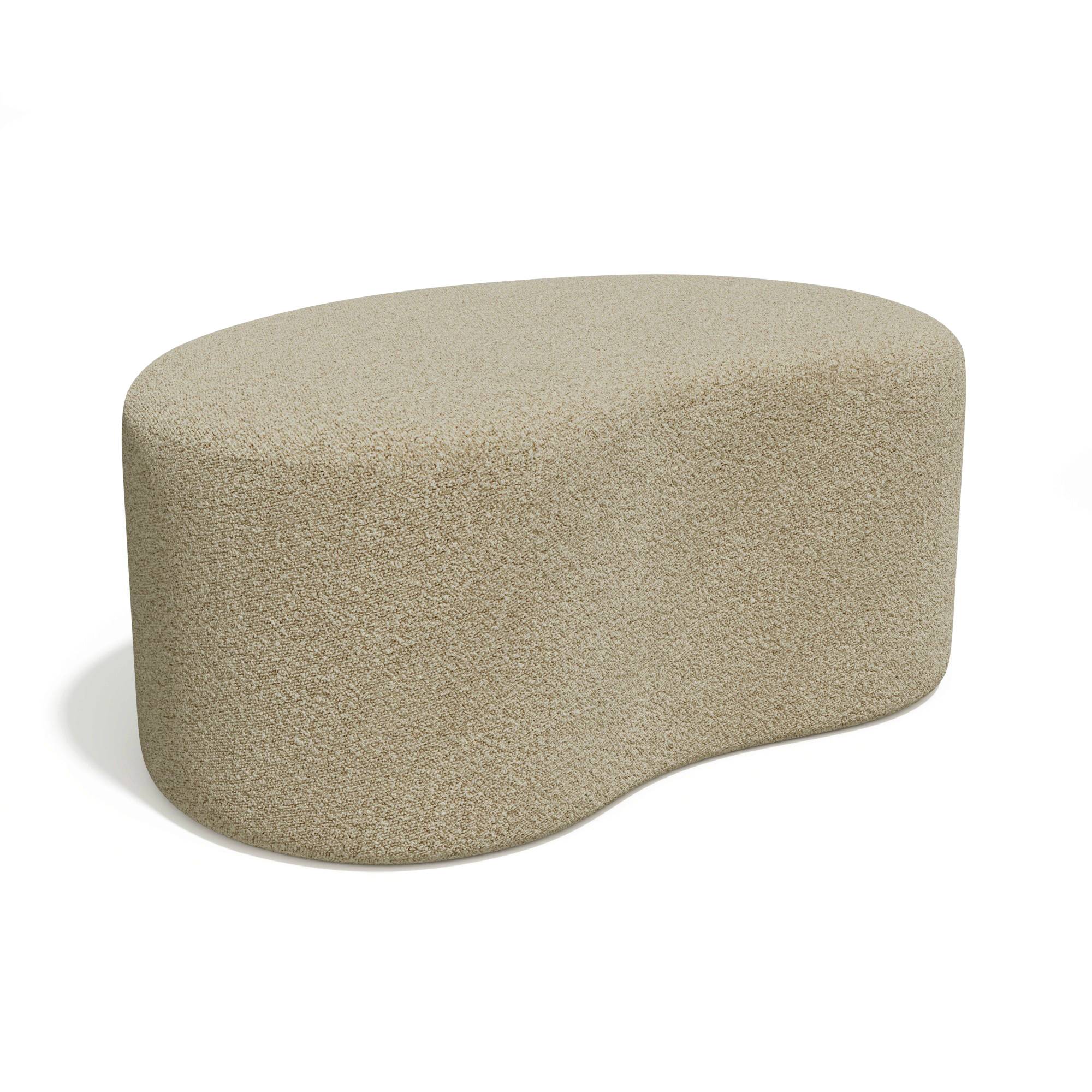Sia Poufs Dune pouf crème 80 cm tissu