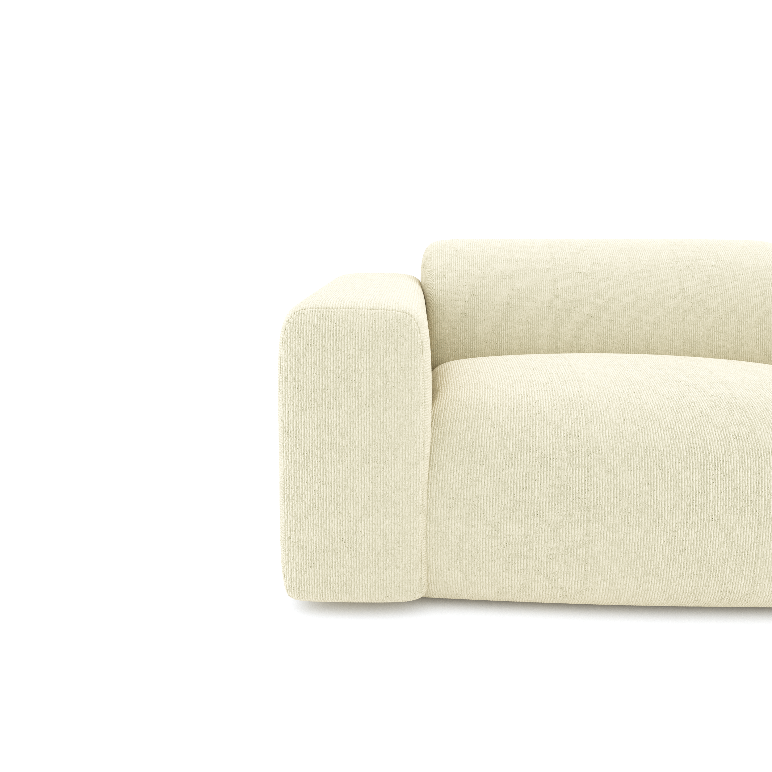 Sia Home Myra canapé droit beige crème assise nuage